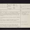 Knockinculloch, NS30SW 4, Ordnance Survey index card, page number 1, Recto