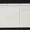 Kilkerran House, NS30SW 7, Ordnance Survey index card, page number 2, Recto