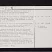 Lindston, NS31NE 6, Ordnance Survey index card, page number 2, Verso