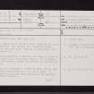 Ayr, Alloway, Cairn Crescent, NS31NW 6, Ordnance Survey index card, page number 1, Recto