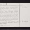 Ayr, Alloway, Cairn Crescent, NS31NW 6, Ordnance Survey index card, page number 2, Verso