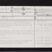 Barbieston Farm, NS31SE 4, Ordnance Survey index card, page number 1, Recto