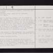Guiltreehill, NS31SE 12, Ordnance Survey index card, page number 2, Verso