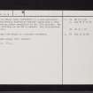 Cassillis House, NS31SW 4, Ordnance Survey index card, page number 2, Verso