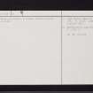 Maybole, Lyonston, NS31SW 8, Ordnance Survey index card, page number 2, Verso