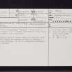 Auchincruive, Oswald's Temple, NS32SE 6, Ordnance Survey index card, page number 1, Recto
