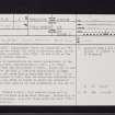 Auchincruive House, NS32SE 8, Ordnance Survey index card, page number 1, Recto