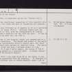 Kingcase, St Ninian's Hospital, NS32SW 2, Ordnance Survey index card, page number 2, Verso