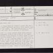 Carmel Bank, NS33NE 5, Ordnance Survey index card, page number 1, Recto