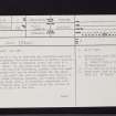 Kemp Law, NS33SE 3, Ordnance Survey index card, page number 1, Recto