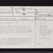 Helenton, NS33SE 7, Ordnance Survey index card, page number 1, Recto