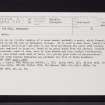 Law Hill, Symington, NS33SE 8, Ordnance Survey index card, Recto
