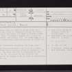 Dundonald, NS33SE 12, Ordnance Survey index card, page number 1, Recto