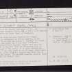 Dundonald, NS33SE 29, Ordnance Survey index card, page number 1, Recto