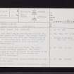 Hillhouse, NS33SW 3, Ordnance Survey index card, page number 1, Recto