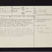 Troon, Dallas Road, Dallas House, NS33SW 8, Ordnance Survey index card, page number 1, Recto
