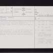 Troon, Loans, NS33SW 12, Ordnance Survey index card, page number 1, Recto