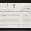 Lugtonridge, NS34NE 2, Ordnance Survey index card, page number 1, Recto