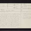Blair, NS34NW 1, Ordnance Survey index card, page number 1, Recto