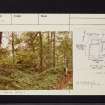 Montgreenan Castle, NS34NW 10, Ordnance Survey index card, Recto