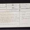 Irvine, Perceton, Old Parish Church, NS34SE 6, Ordnance Survey index card, page number 1, Recto