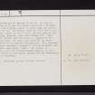 Irvine, Perceton, Old Parish Church, NS34SE 6, Ordnance Survey index card, page number 2, Verso