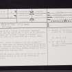 Perceton Village, General, NS34SE 8, Ordnance Survey index card, page number 1, Recto