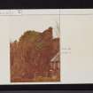 Ladyland Castle, NS35NW 10, Ordnance Survey index card, Recto