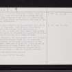 Beith, Court Hill, NS35SE 1, Ordnance Survey index card, page number 2, Verso