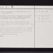 Kilbirnie House, NS35SW 1, Ordnance Survey index card, page number 2, Verso