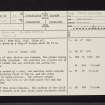 South Gibblaston, NS36NE 11, Ordnance Survey index card, page number 1, Recto
