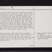 Knockmade Hill, NS36SE 6, Ordnance Survey index card, page number 2, Verso