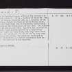 Knockmade Hill, NS36SE 6, Ordnance Survey index card, page number 3, Recto