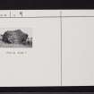 Clochodrick Stone, NS36SE 8, Ordnance Survey index card, Recto