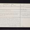 Carman, NS37NE 2, Ordnance Survey index card, page number 1, Recto