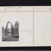 Dumbarton, St. Mary's Collegiate Church, NS37NE 14, Ordnance Survey index card, Recto