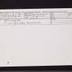 Drumhead House, NS37NW 4, Ordnance Survey index card, Recto