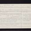 Drumhead House, NS37NW 4, Ordnance Survey index card, Recto