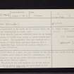 Ardmore Point, NS37NW 6, Ordnance Survey index card, page number 1, Recto