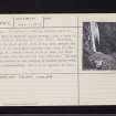 Ardmore Point, NS37NW 6, Ordnance Survey index card, page number 2, Verso