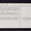 Finlaystone House, NS37SE 3, Ordnance Survey index card, page number 2, Verso
