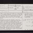 Shemore, NS38NW 7, Ordnance Survey index card, page number 1, Recto