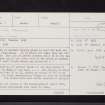 Cameron Home Farm, NS38SE 6, Ordnance Survey index card, page number 1, Recto