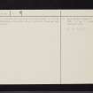 White Laise, Beoch, NS40SE 4, Ordnance Survey index card, page number 2, Verso