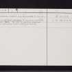 Fail, NS42NW 8, Ordnance Survey index card, page number 2, Verso