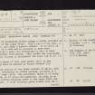 Auchinleck Castle, NS42SE 2, Ordnance Survey index card, page number 1, Recto