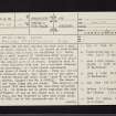 Ochiltree, Mote, NS42SE 4, Ordnance Survey index card, page number 1, Recto