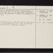 Ochiltree, Mote, NS42SE 4, Ordnance Survey index card, page number 2, Verso