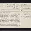 Stair House, NS42SW 4, Ordnance Survey index card, page number 1, Recto