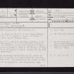 Loudoun Kirk, NS43NE 1, Ordnance Survey index card, page number 1, Recto
